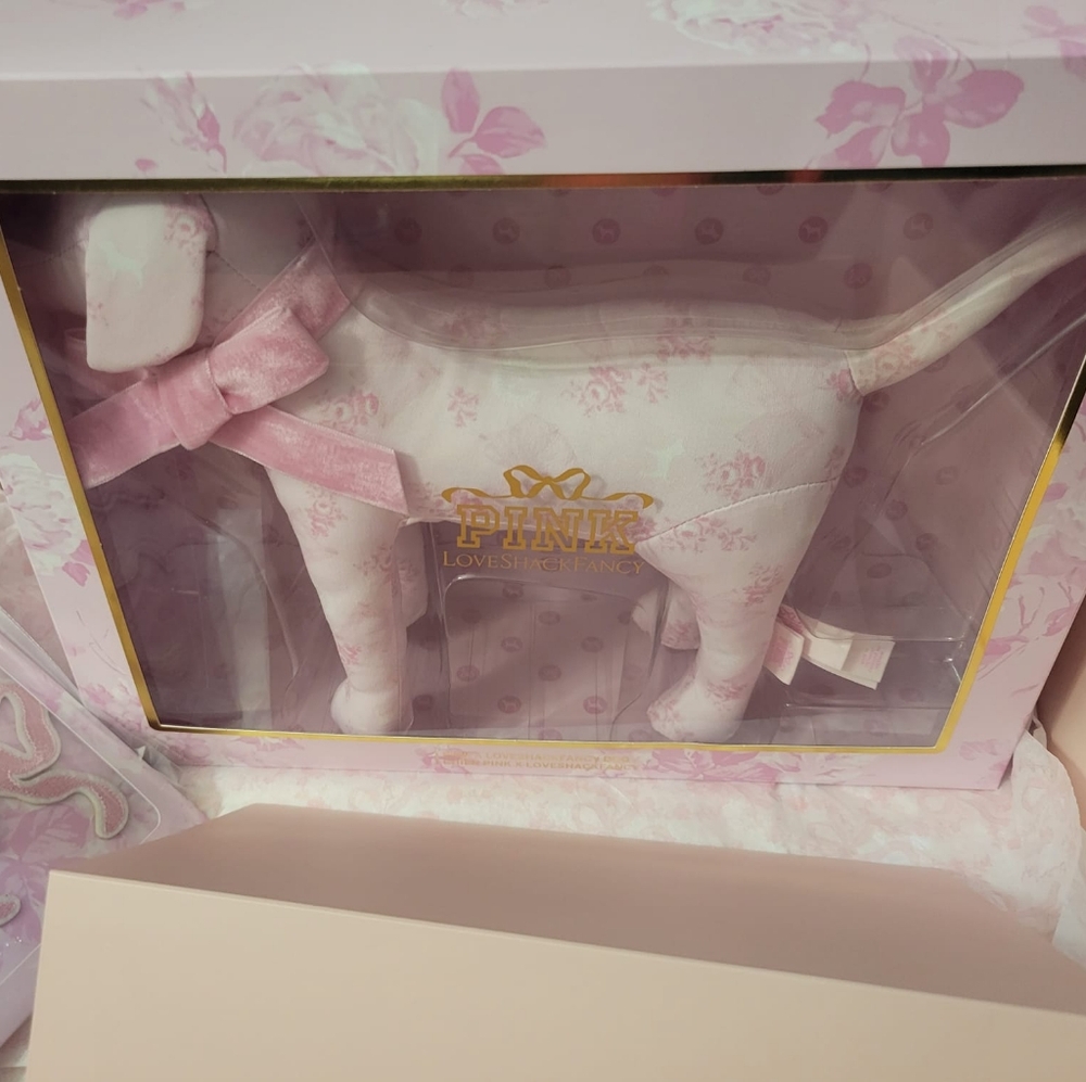 VS PINK X LOVE SHACK FANCY COLLAB LIMITED EDITION PLUSH DOG - Picture 8 of 10